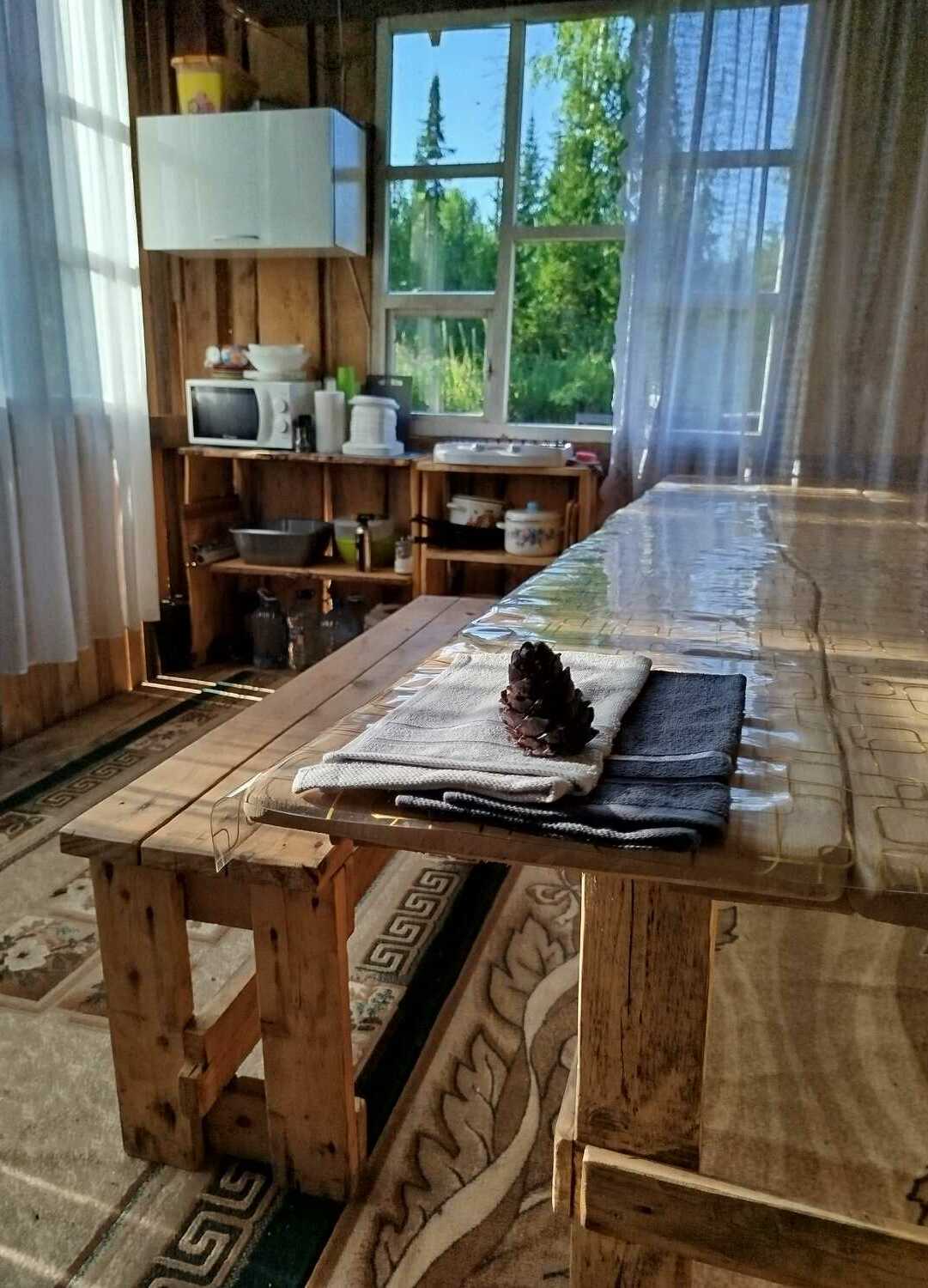 Рыболовная заимка ТУНГУС, домик в глухой тайге